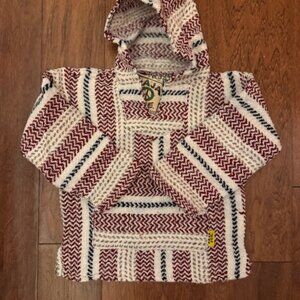 Baja Joe Pullover, New with tags Red, Black and Grey